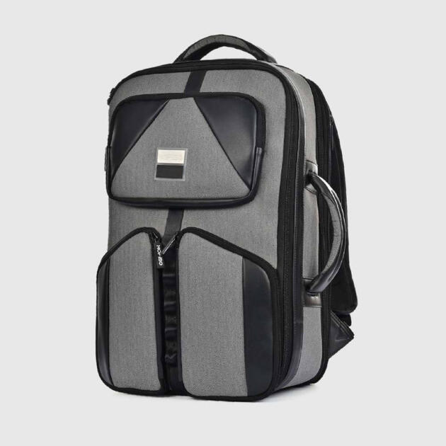Eterno Grey Melange Overnighter Backpack
