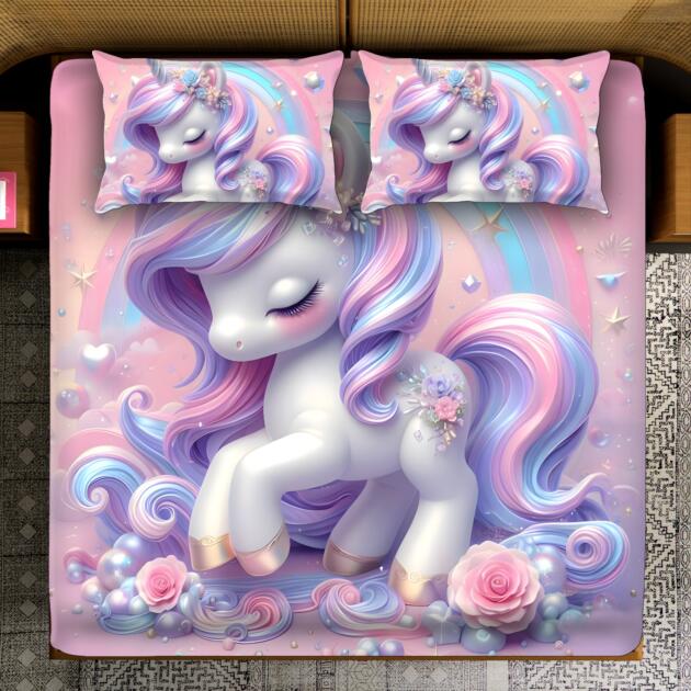 Cute Animal Print Bedsheet Set – Bunny Collection