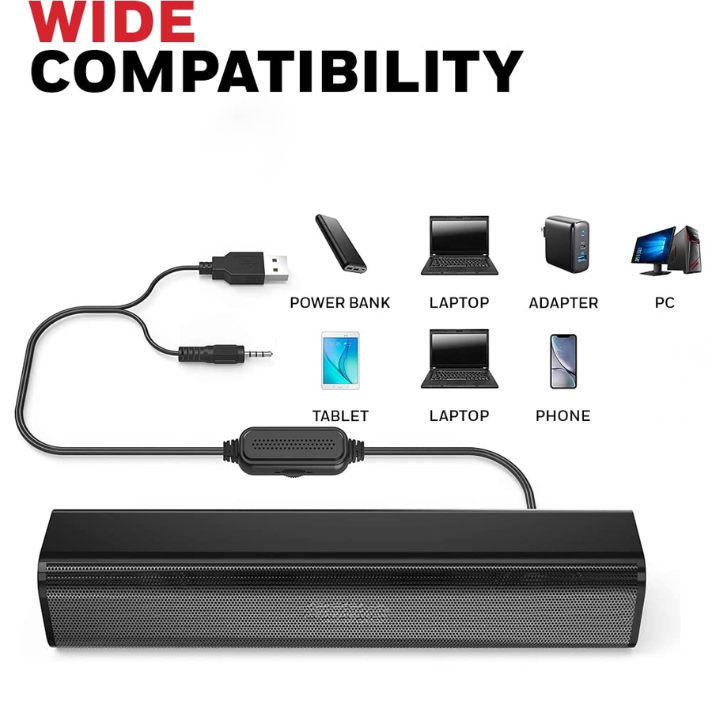 Portable USB Wired Soundbar - Image 4